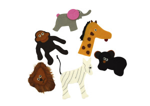 Fingerpuppets vingerpop Zoo Animals